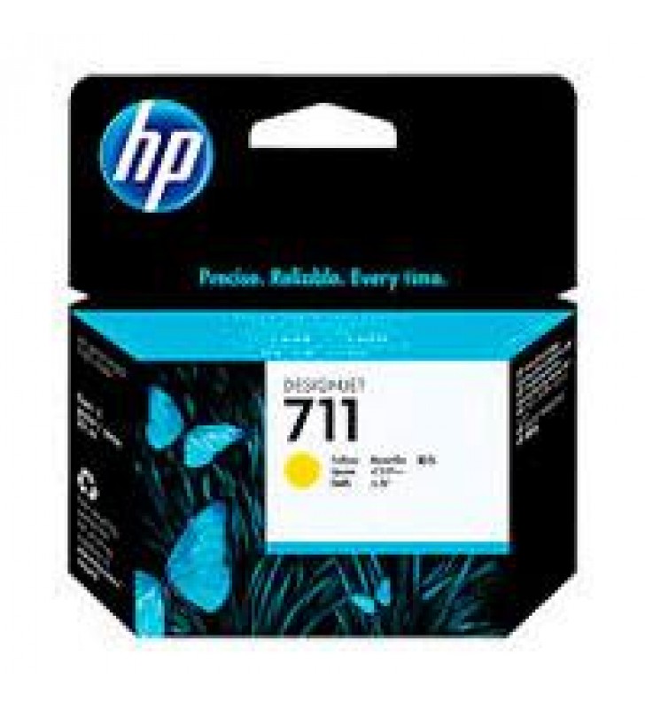 CARTUCHO DE TINTA P/PLOTTER HP 711 AMARILLO 29 ML CZ132A