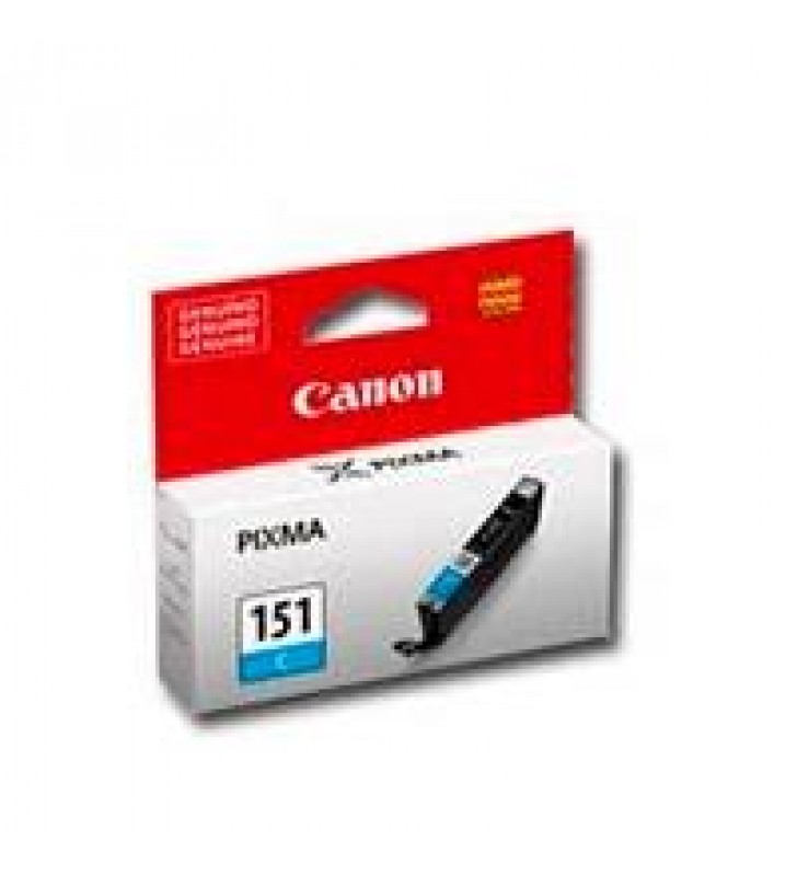 CARTUCHO CANON CLI-151 CYAN RENDIMIENTO APROX 333 PAGINAS COMPATIBLE CON MG5410 MG5510 MG5610 MG6310