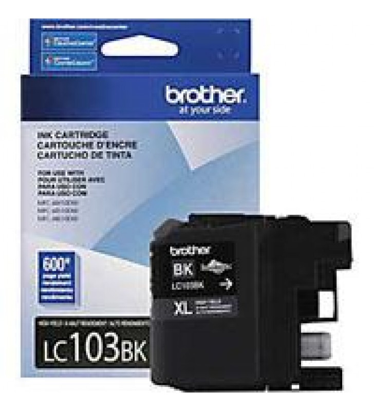 CARTUCHO DE TINTA BROTHER NEGRO LC103BK PARA RENDIMIENTO DE 600 IMPRESIONES