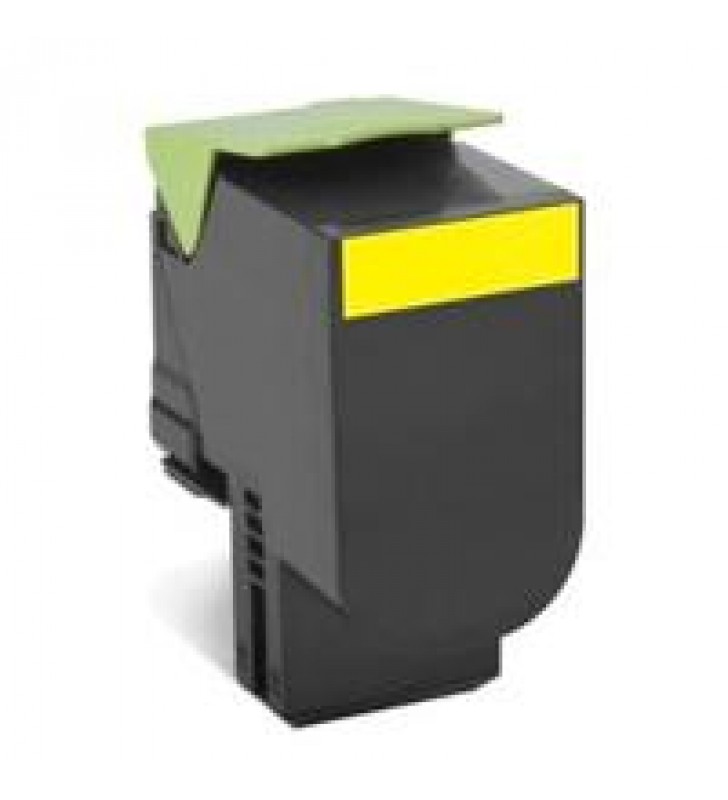 TONER LASER LEXMARK / COLOR AMARILLO / RENDIMIENTO ESTANDAR / 80C8SY0 / HASTA 2000 PAGINAS / 5% DE C