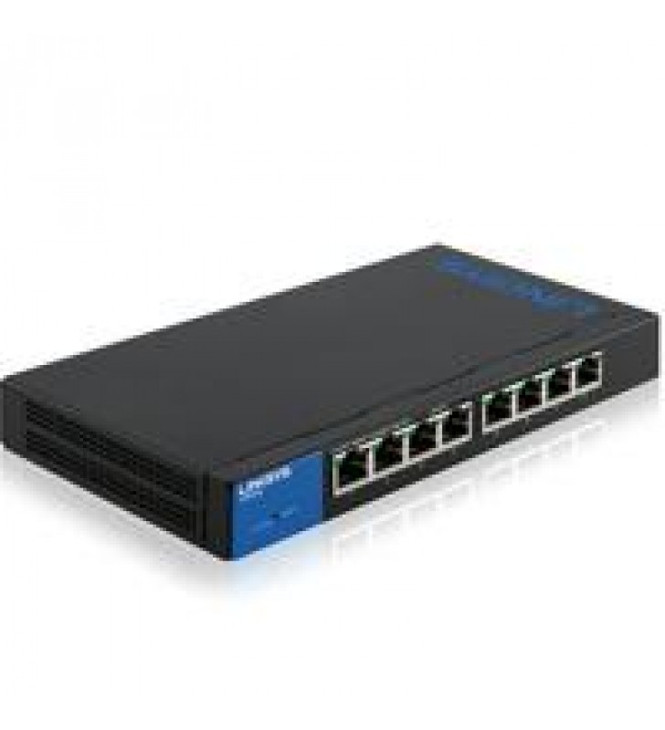 SWITCH LINKSYS LGS308 8 PUERTOS RJ45 GIGABIT ADMINISTRABLE CAPA 2 SMART
