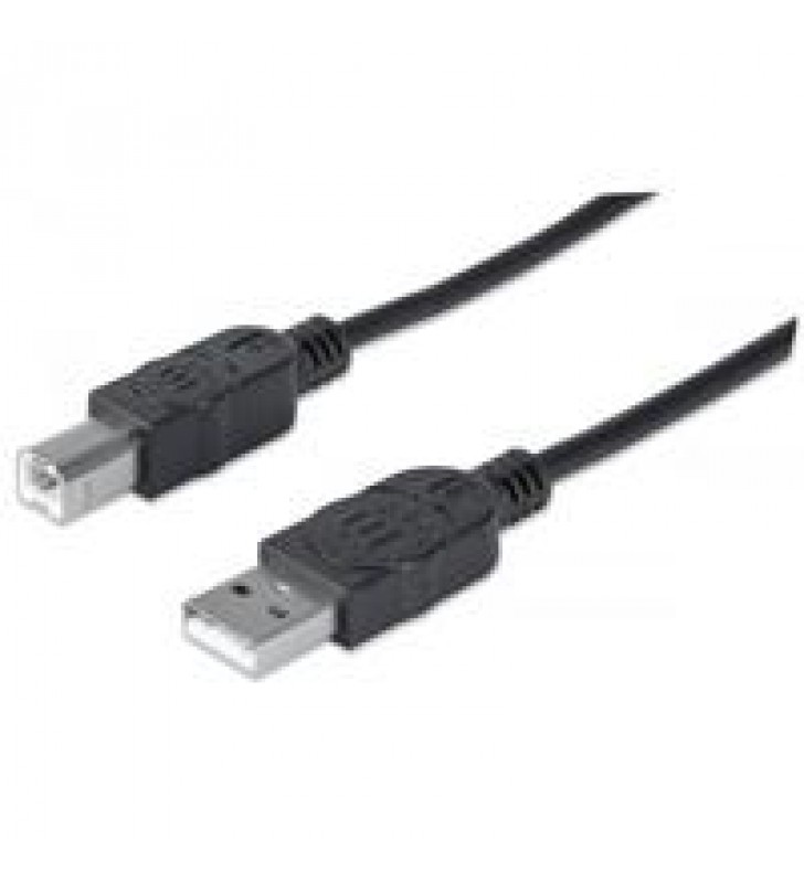 CABLE MANHATTAN USB V2.0 A-B 1.8M NEGRO BLISTER