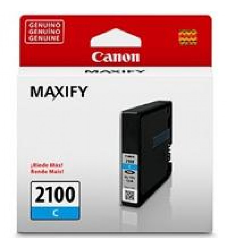 CARTUCHO CANON PGI-2100C CYAN  RENDIMIENTO APROX  815 PAGINAS  COMPATIBLE CON   IB4010 MB5110 MB5310