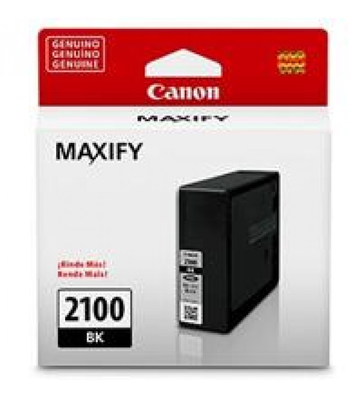 CARTUCHO CANON PGI-2100BK NEGRO RENDIMIENTO APROX  1000 PAGINAS COMPATIBLE CON IB4010 MB5110 MB5310