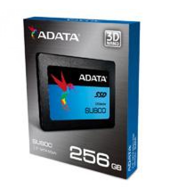 UNIDAD DE ESTADO SOLIDO INTERNO 256GB ADATA SU800 2.5 SATA3 LECT. 560 ESCRIT. 520 MBS 7MM PC LAPTOP