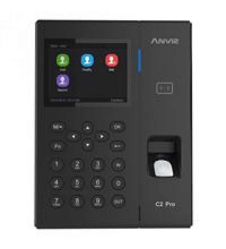 CONTROL DE ASISTENCIA BIOMETRICO/ ANVIZ WIFI / TCP/IP / USB/ HUELLA/ PIN NUMERICO/ RFID/INTERFAZ GRA