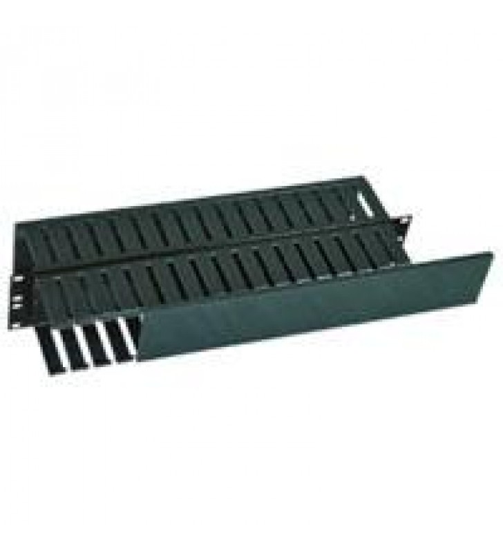 ORGANIZADOR DE CABLES NORTH SYSTEM 1 U.R. DOBLE HORIZONTAL 19