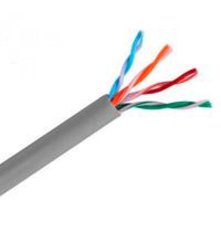 CABLE UTP SAXXON GRIS CATEGORIA 5E/ CCA / BOBINA 100 MTS/ 4 PARES / CERT ISO9001/ UL 444 / ROHS / AN