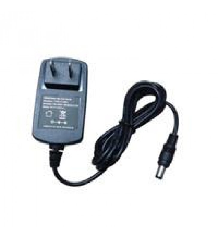 FUENTE DE PODER SAXXON REGULADA / 12V / 0.5 AMP/ CONECTOR MACHO/ COLOR NEGRO