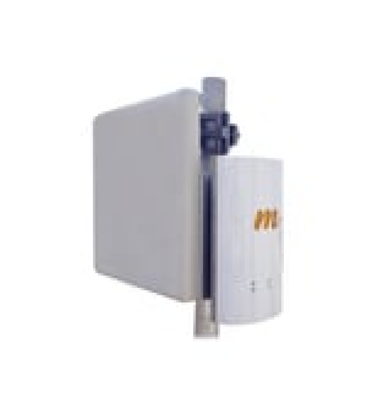 KIT DE RADIO A5C CON ANTENA TIPO PANEL DE 19 DBI Y 60? DE APERTURA, 1.5 GBPS, FRECUENCIA DE 4.9 A 6 GHZ, IDEAL PARA DISTANCIAS DE HASTA 6 KM, JUMPERS INCLUIDOS