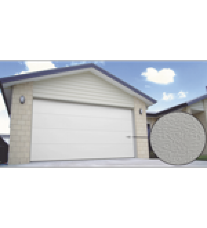 PUERTA DE GARAGE PREMIUM, LISA COLOR BLANCO 9X8 FT, AISLADA, ESTILO U.S.A.