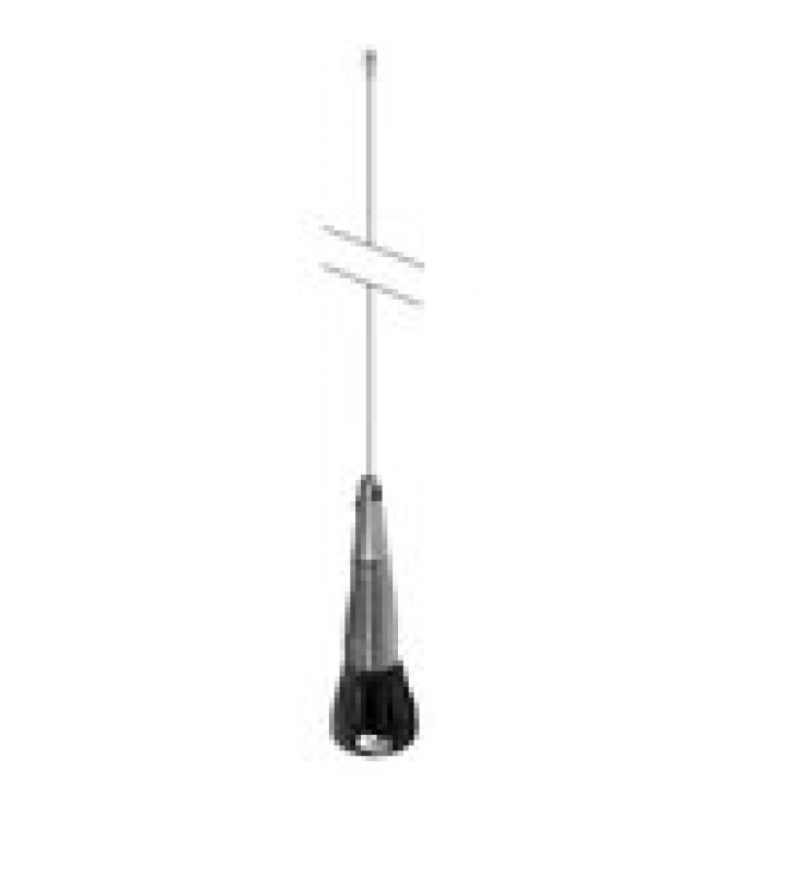 ANTENA MOVIL VHF / UHF, AJUSTABLE EN CAMPO, RANGO DE FRECUENCIA 150 - 512 MHZ.