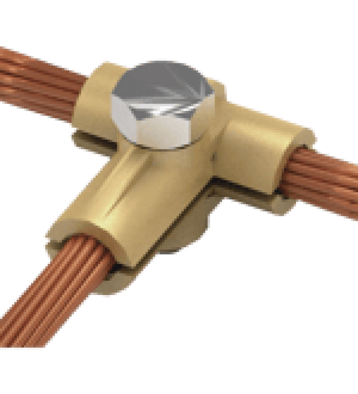 CONECTOR TIPO T DE LATON PARA DIAMETRO 50-70 MM2 CABLE