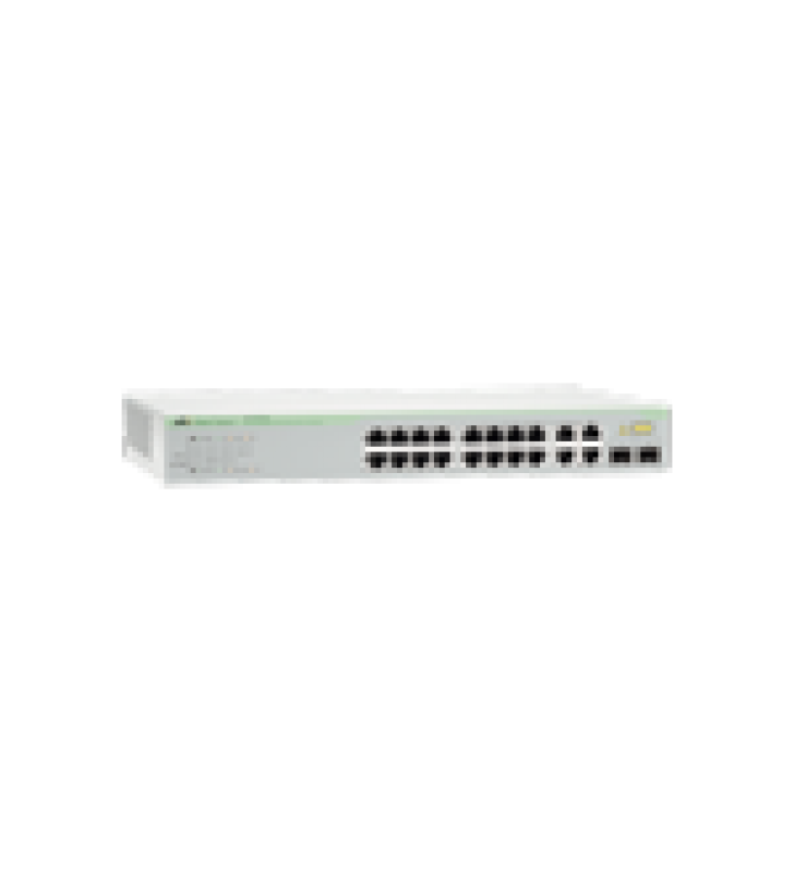 SWITCH WEBSMART DE 16 PUERTOS 10/100 MBPS + 2 PUERTOS 10/100/1000 MBPS + 2 SFP GIGABIT COMBO