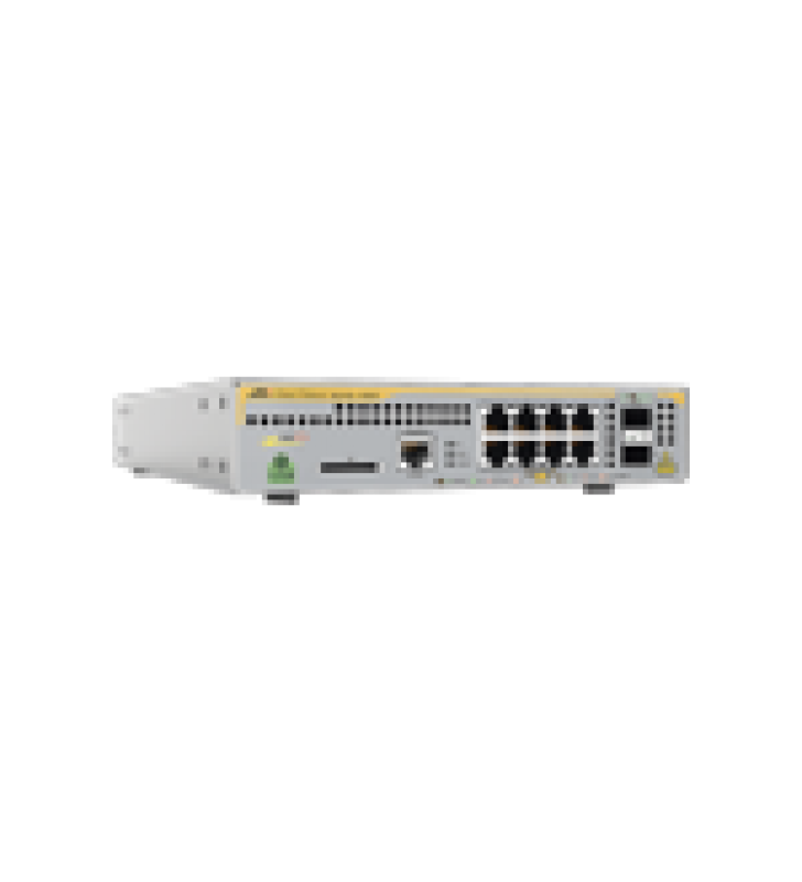 SWITCH INDUSTRIAL-LITE POE+ ADMINISTRABLE CAPA 2 DE 8 PUERTOS 10/100/1000 MBPS + 2 PUERTOS SFP, 124 W