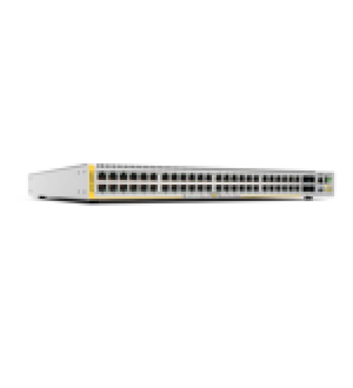 SWITCH POE+ STACKEABLE CAPA 3, 48 PUERTOS 10/100/1000 MBPS + 4 PUERTOS SFP+ 10 G, 370 W, FUENTE REDUNDANTE