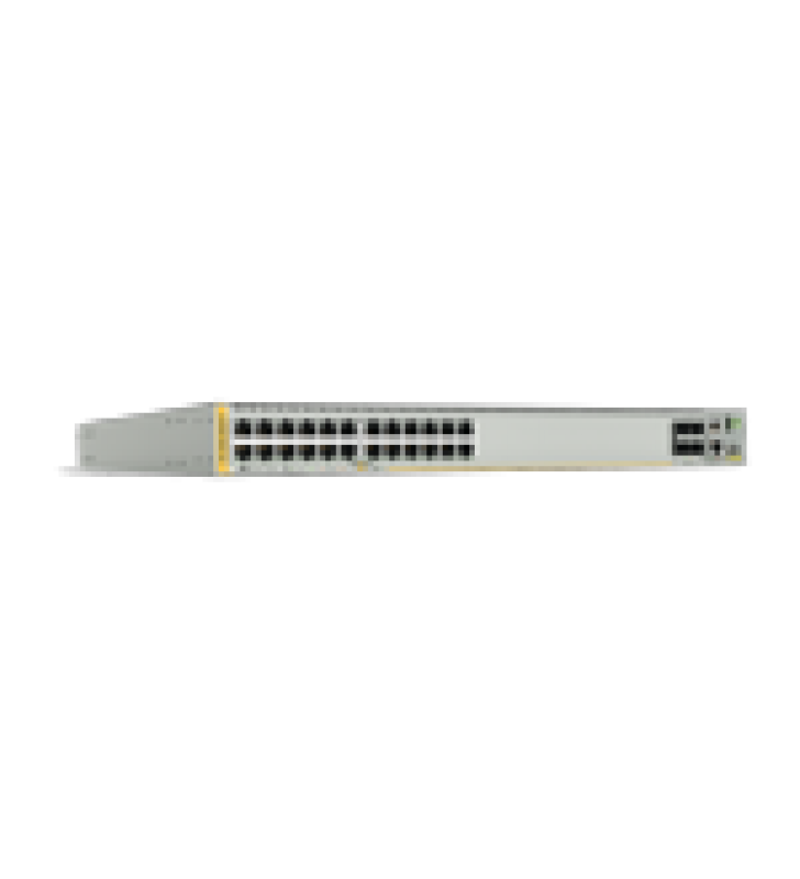 SWITCH STACKEABLE CAPA 3, 24 PUERTOS 10/100/1000 MBPS + 4 PUERTOS SFP+ 10 G Y DOS BAHIAS HOTSWAP PSU, VERSION FEDERAL