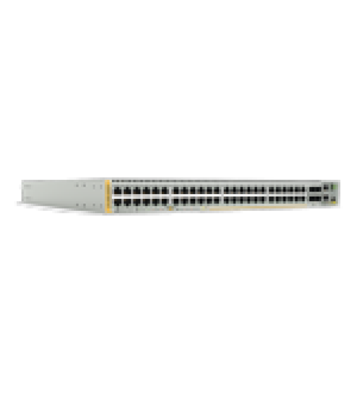 SWITCH POE+ STACKEABLE CAPA 3, 48 PUERTOS 10/100/1000 MBPS + 4 PUERTOS SFP+ 10 G Y DOS BAHIAS HOTSWAP PSU, VERSION FEDERAL