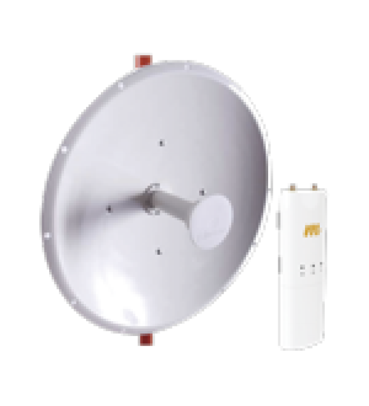 KIT DE RADIO C5C CON ANTENA DE 37 DBI, FRECUENCIA (4.9-6.5 GHZ), IDEAL PARA DISTANCIA DE HASTA 100 KM.