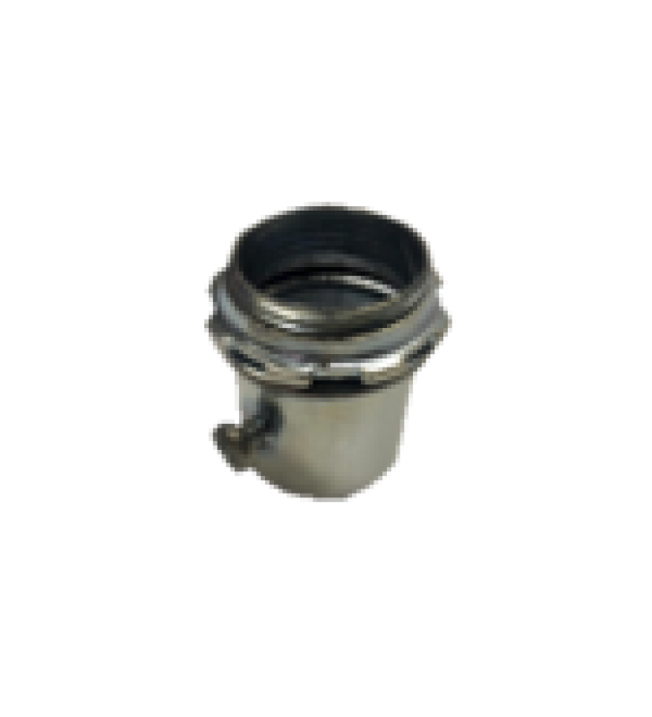 CONECTOR 2 (52MM) PARED DELGADA CON TORNILLO GALVANIZADO ETIQUETA VERDE