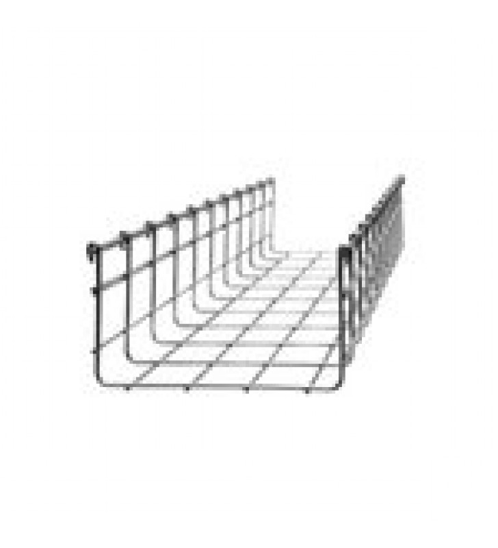 CHAROLA TIPO MALLA 105/100 MM, CON ACABADO ELECTRO ZINC,  HASTA 167 CABLES CAT6, TRAMO 3 M