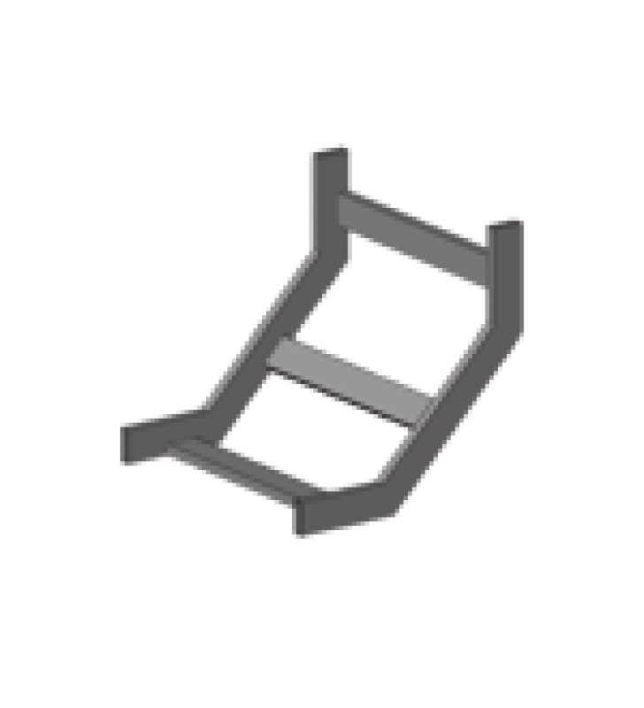 CURVA VERTICAL INTERIOR EPOXICA PARA CHAROLA TUBULAR DE 12 DE ANCHO, INCLUYE COPLE Y TORNILLERIA