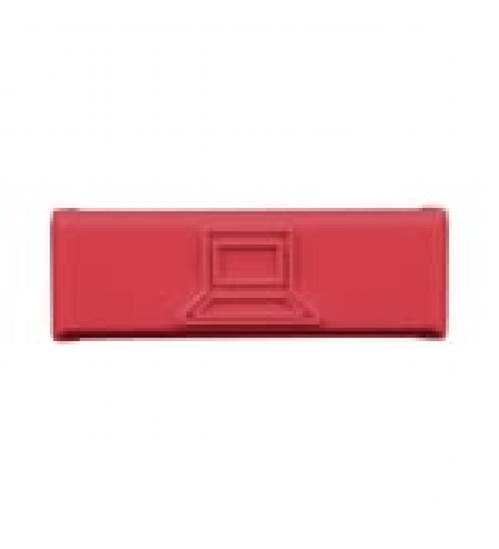 PAQUETE DE 100 ICONOS DE DATOS DE INSTALACION A PRESION, PARA JACKS MINI-COM DE PANDUIT, DE PLASTICO, COLOR ROJO
