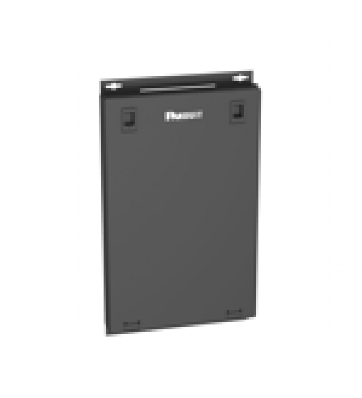 PUNTO DE CONSOLIDACION PARA 24 PUERTOS, CON ESPACIO PARA 1 UR , INSTALACION EN PISO, PARED O TECHO, FABRICADO EN ACERO, COLOR NEGRO