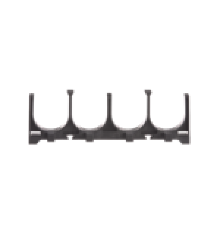 ESPACIADOR DE CABLES DE NYLON 6.6, CON 4 ESPACIOS DE 1.25 IN (31.8 MM) DE DIAMETRO, COLOR NEGRO, 1 PIEZA