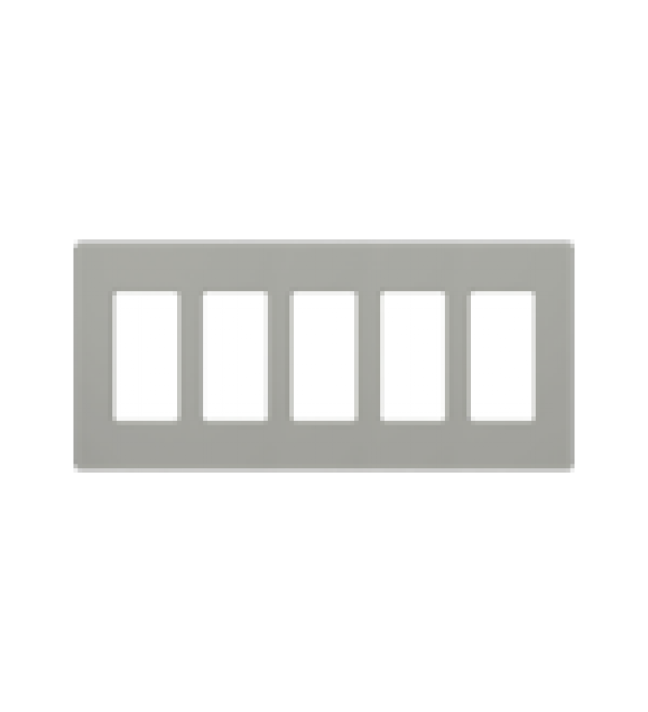 PLACA DE PARED COLOR GRIS, 5 ESPACIOS