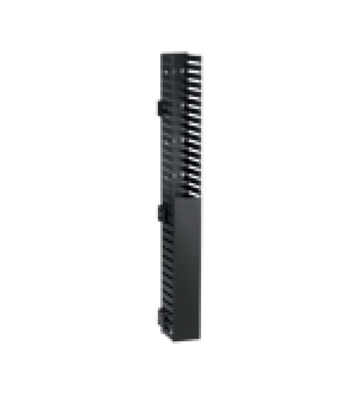 ORGANIZADOR VERTICAL IN-CABINET, SENCILLO (SOLO FRONTAL), PARA USO CON GABINETES PANDUIT DE 800 MM DE ANCHO, 40 UR, COLOR NEGRO