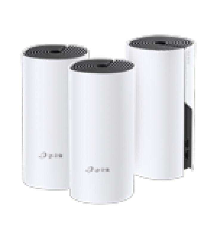 KIT DE ROUTER INALAMBRICO MESH DECO M4 PARA HOGAR / DOBLE BANDA AC 1200  / 2 PUERTOS 10/100/1000 MBPS / COMPATIBLE CON AMAZON ALEXA.