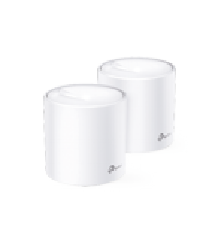 KIT DE SISTEMA INALAMBRICO DECO X60 MESH PARA HOGAR, DOBLE BANDA WI-FI 6 (AX), DOBLE PUERTO GIGABIT, 4 ANTENAS INTERNAS Y COMPATIBLE CON AMAZON ALEXA