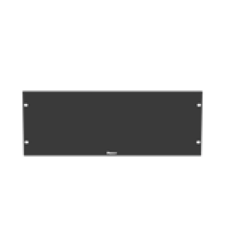 TAPA CIEGA PARA RACK ESTANDAR DE 19IN, PLANO, DE ACERO, 4UR, COLOR NEGRO