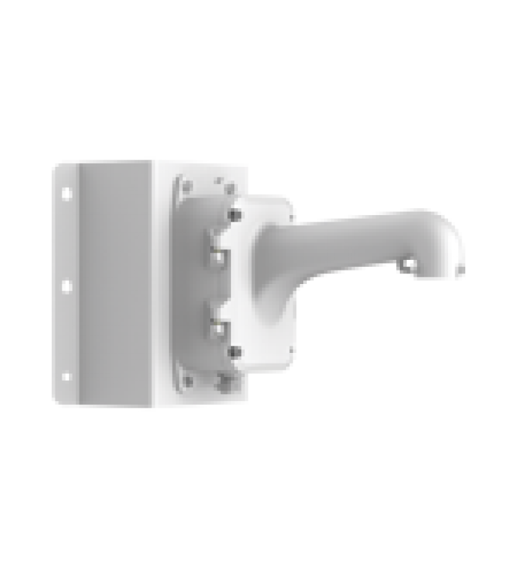 MONTAJE DE ESQUINA CON CAJA DE CONEXION PARA DOMOS PTZ EPCOM Y HIKVISION / FABRICADO CON ALEACION DE ALUMINIO Y ACERO