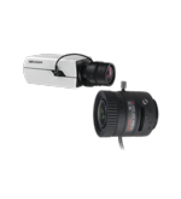 KIT DE CAMARA HIKVISION TIPO BOX 4K Y LENTE 4K DE 3.6 A 10 MM