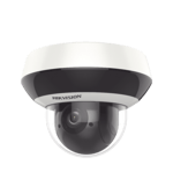 MINI DOMO PTZ IP 4 MEGAPIXEL / 4X ZOOM / H.265+ / 20 MTS IR EXIR / WDR / POE / IK10 /EXTERIOR IP66 / DARKFIGHTER / MICROFONO INTEGRADO