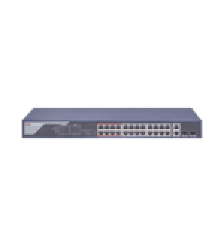 SWITCH POE 250 METROS LARGA DISTANCIA / 24 PUERTOS 802.3 AF/AT (30 W) 10/100 MBPS + 2 PUERTOS GIGABIT + 2 PUERTOS SFP
