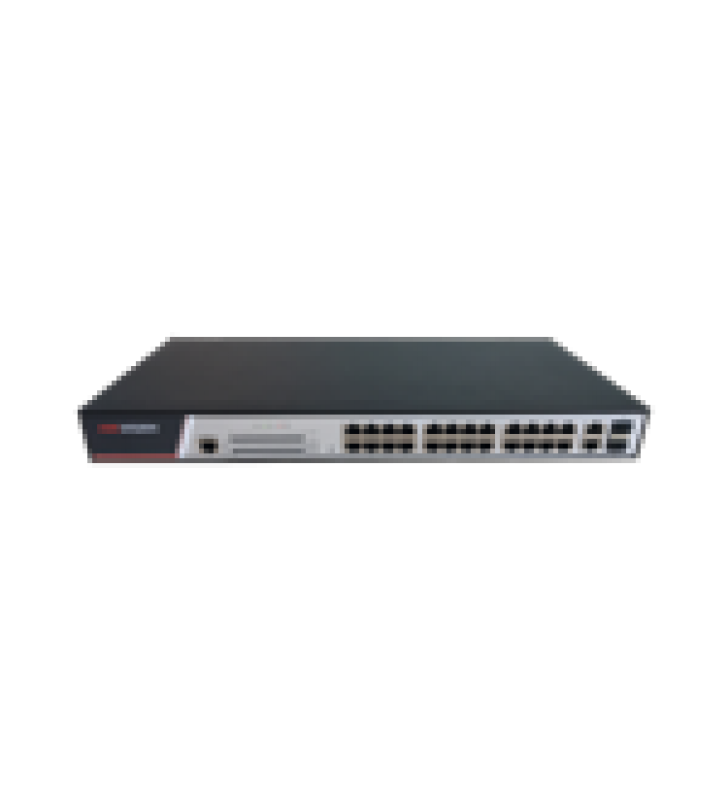 SWITCH POE+ / ADMINISTRABLE / 24 PUERTOS 10/100 MBPS POE+ / 2 PUERTOS 10/100/1000 MBPS + 2 PUERTOS SFP DE UPLINK / 380 W