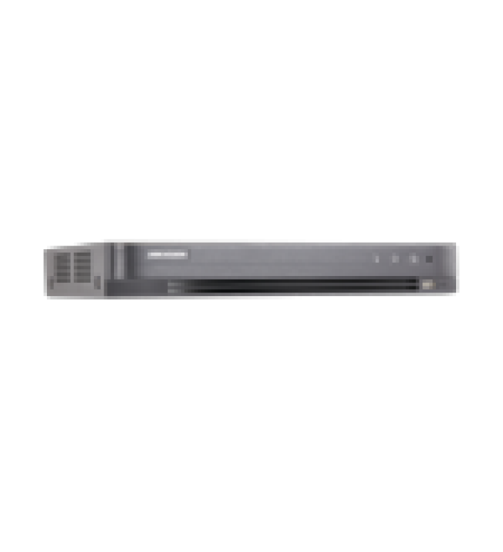 DVR 8 MEGAPIXEL / 16 CANALES 4K TURBOHD + 16 CANALES IP / 2 BAHIAS DE DISCO DURO / 4 CANALES DE AUDIO / AUDIO POR COAXITRON / 16 ENTRADAS DE ALARMA