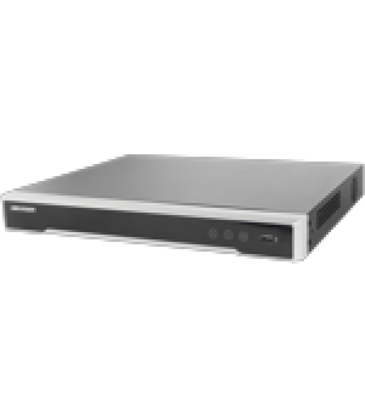 NVR 12 MEGAPIXEL (4K) / 32 CANALES / 16 PUERTOS POE+ / SOPORTA CAMARAS CON ACUSENSE / HIK-CONNECT / 2 BAHIAS DE DISCO DURO / SWITCH POE 300 MTS / HDMI EN 4K / SOPORTA POS