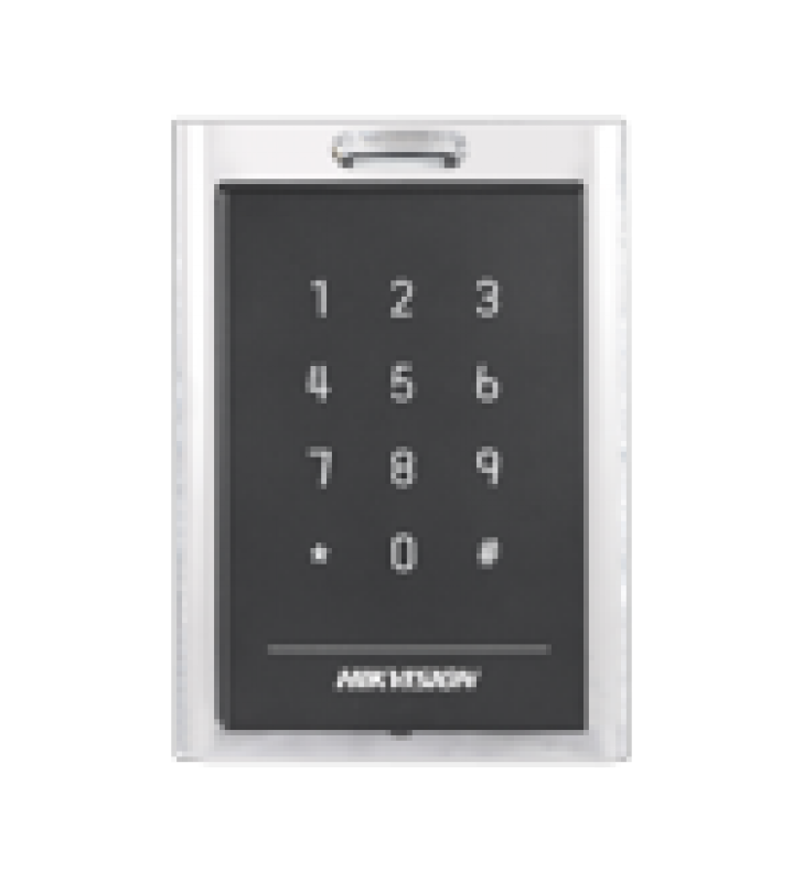 LECTOR DE TARJETAS MIFARE Y CONTRASENAS / CONEXION WIEGAND Y RS-485 / ESTETICO Y FACIL DE UTILIZAR / INDICADOR LED