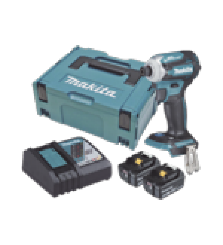 ATORNILLADOR DE IMPACTO 18 VCC, 3,800 RPM, 180N.M. INCLUYE: ESTUCHE MAKPAC, CARGADOR Y 2 BAT. 5AH