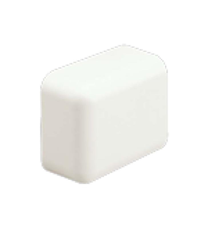 TAPA FINAL, PARA USO CON CANALETA LD10, MATERIAL ABS, COLOR BLANCO MATE