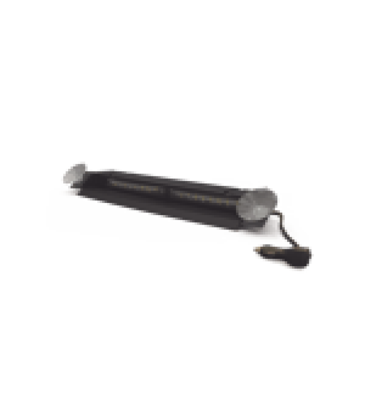 LUZ DIRECCIONAL DE VISERA, 12-24 VCC CON ENCHUFE VEHICULAR, DOBLE CABEZAL, DUAL COLOR, AMBAR/BLANCO