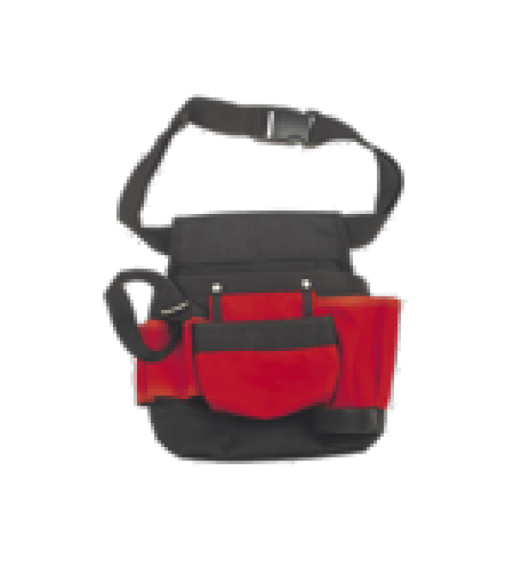 BOLSA DE HERRAMIENTA PARA CINTURA, 21X11.5X3.4 CM CON MULTIPLES COMPARTIMIENTOS.