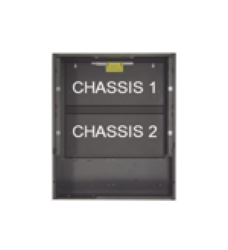 GABINETE DE 2 NIVELS / SERIE EQ / COLOR NEGRO