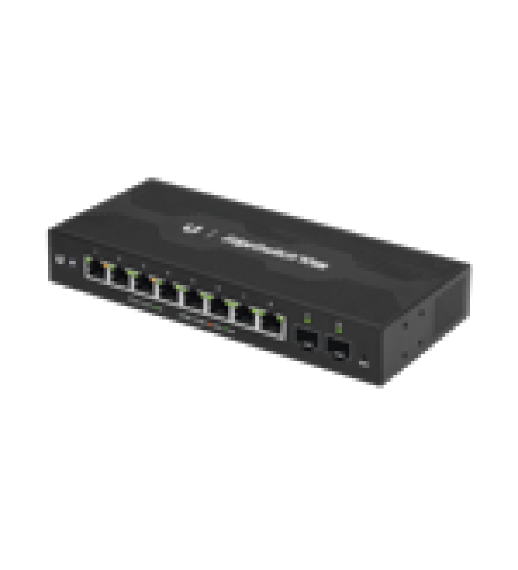 EDGESWITCH 10X ADMINISTRABLE DE 8 PUERTOS GIGABIT POE PASIVO 24VDC + 2 PUERTOS SFP