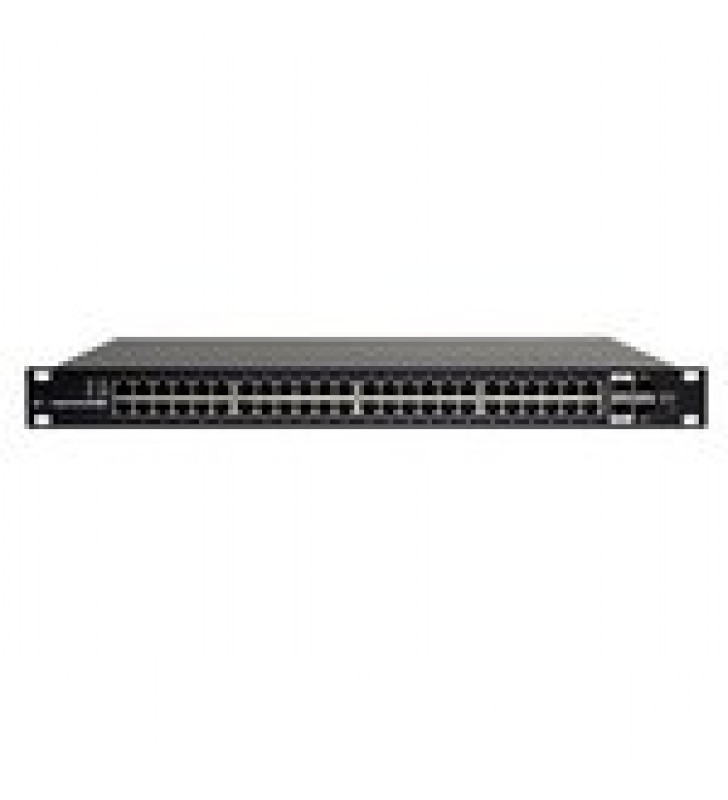 SWITCH EDGEMAX ADMINISTRABLE DE 48 PUERTOS GIGABIT CON POE+/POE PASIVO 24V + 2 PUERTOS SFP + 2 PUERTOS SFP+, 500 W