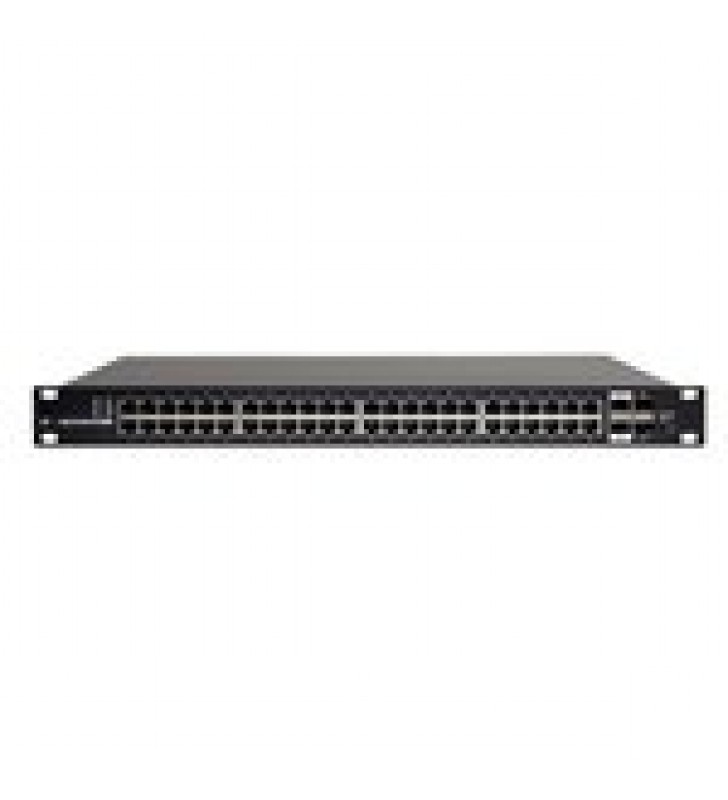 SWITCH EDGEMAX ADMINISTRABLE DE 48 PUERTOS GIGABIT CON POE+/POE PASIVO 24V + 2 PUERTOS SFP + 2 PUERTOS SFP+, 750 W